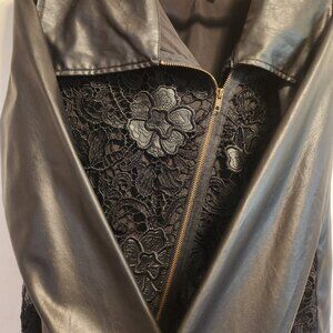 Women's faux leather jacket